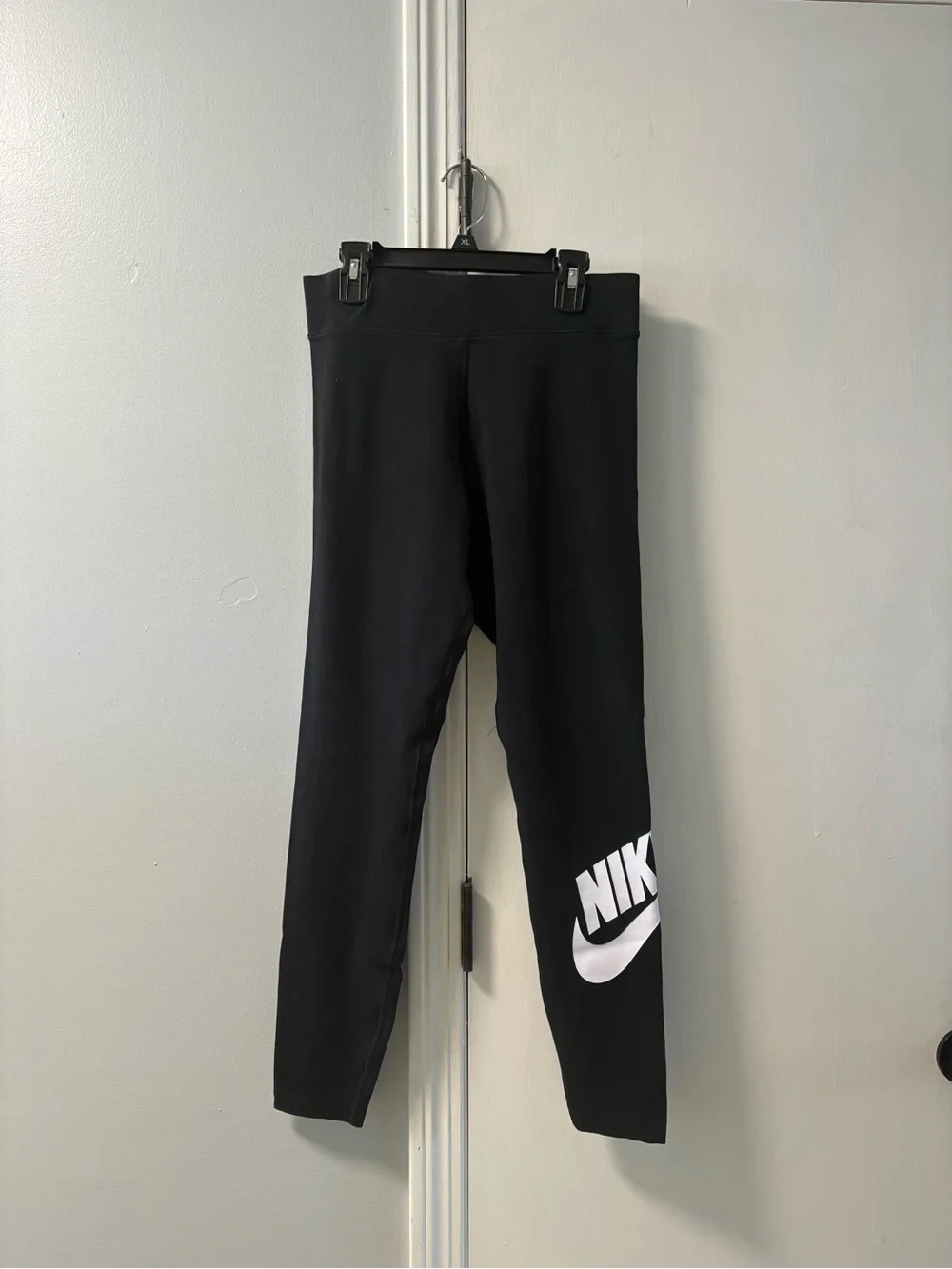 Nike Black Leggings with White Logo
